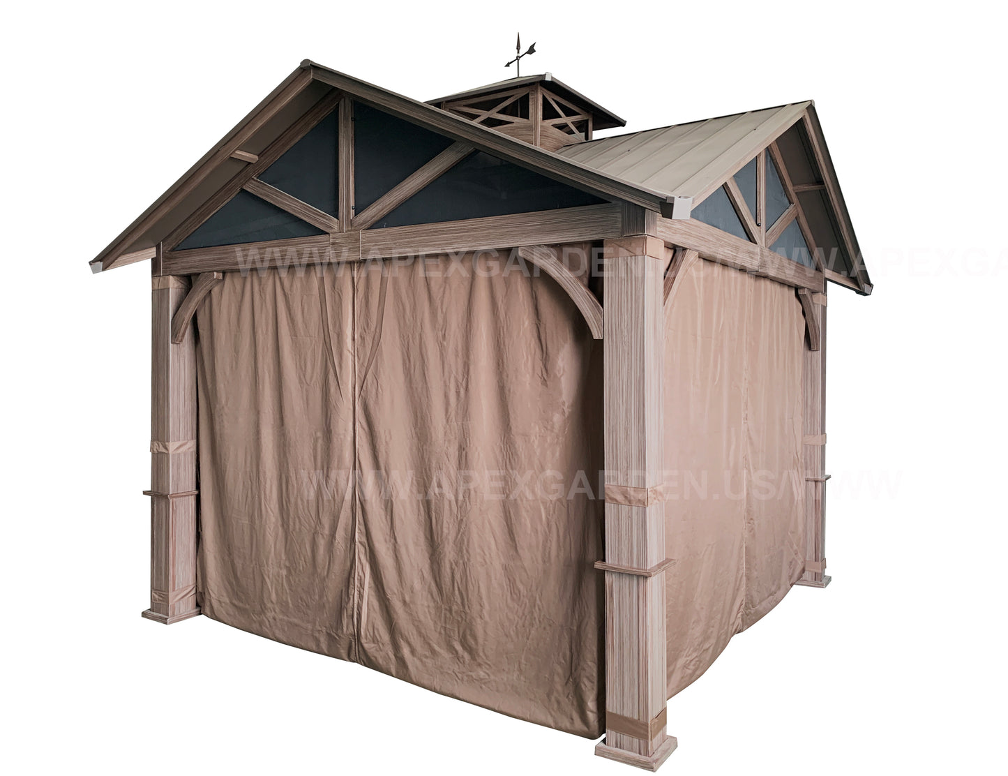APEX GARDEN Replacement Mosquito Netting with Slider Rail for Allen + roth Model #GF-18S112B (Screen NET w/ Slider Rail) - APEX GARDEN US