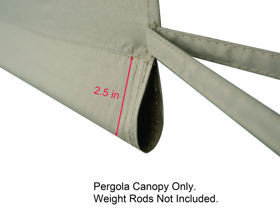 ALISUN Universal Polyester Canopy Top for 8' x 10' Pergola (194