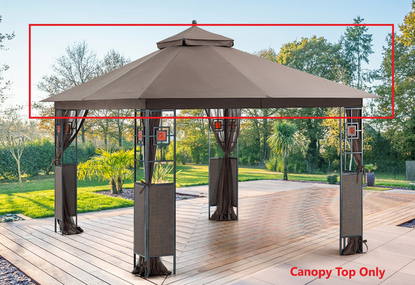 APEX GARDEN Replacement Canopy Top for 10 ft. x 12 ft. RosaBella Gazebo  Model#YH-20S087B