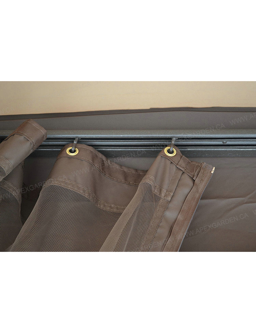 APEX GARDEN Plastic J Hooks for Gazebo Curtains and Mosquito Netting - APEX GARDEN US