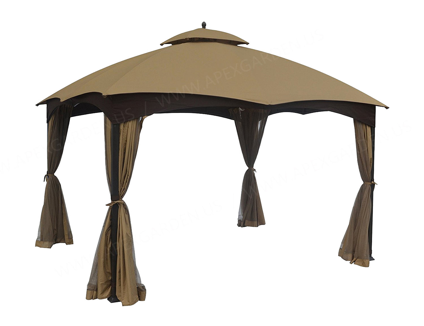 APEX GARDEN Universal 10' x 12' Gazebo Replacement Mosquito Netting - APEX GARDEN US