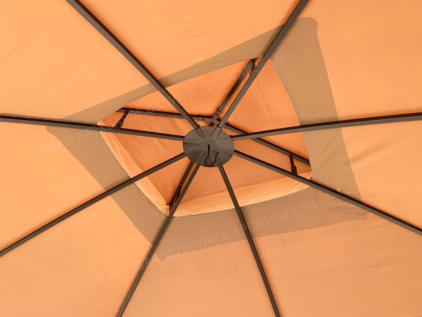 APEX GARDEN Replacement Canopy Top for The Lowe's Gazebo Model #TPGAZ2303 (Light Brown) - APEX GARDEN US