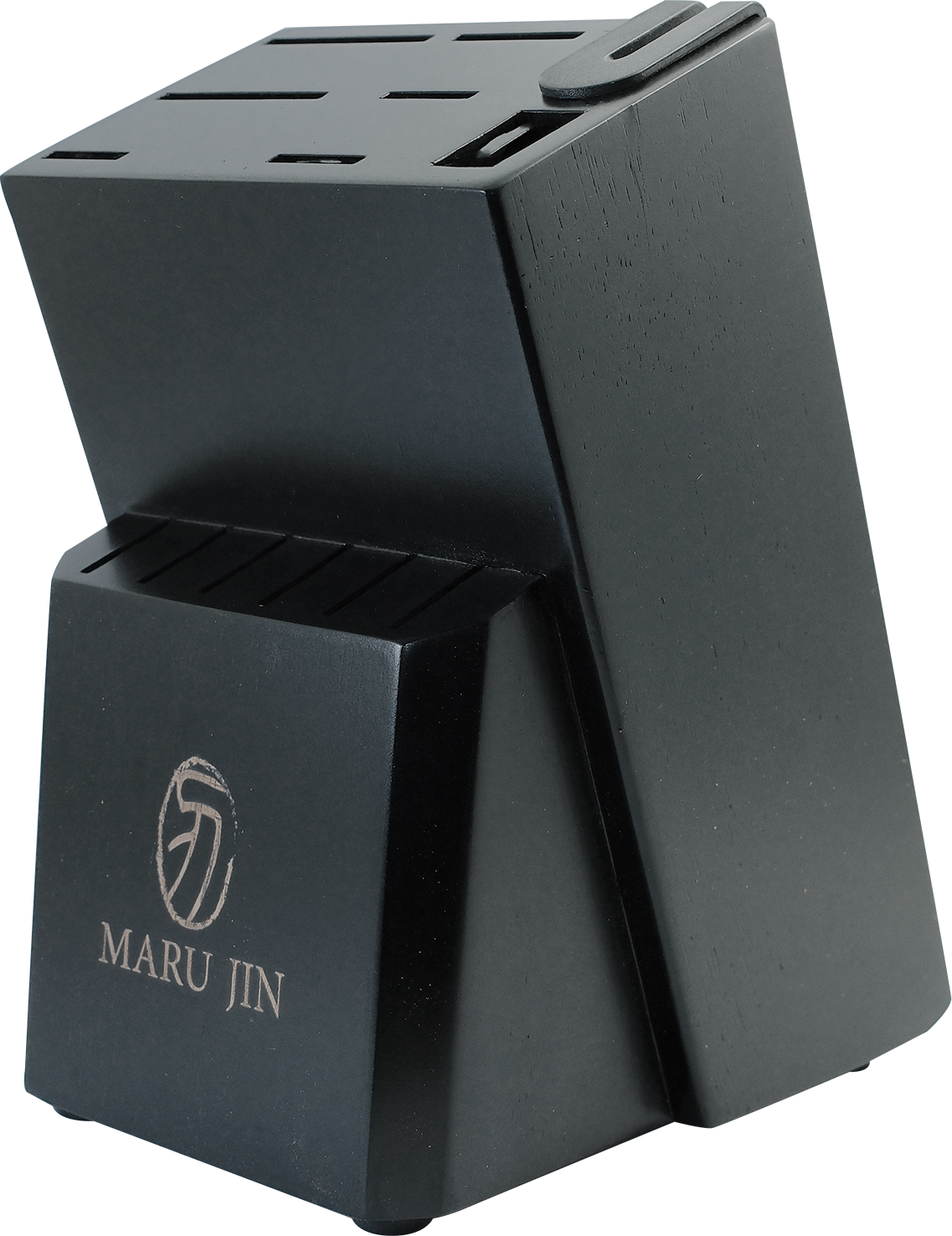 MARU JIN Stainless Steel Knife Block Set with Built-in Sharpener (15 pcs) - APEX GARDEN US