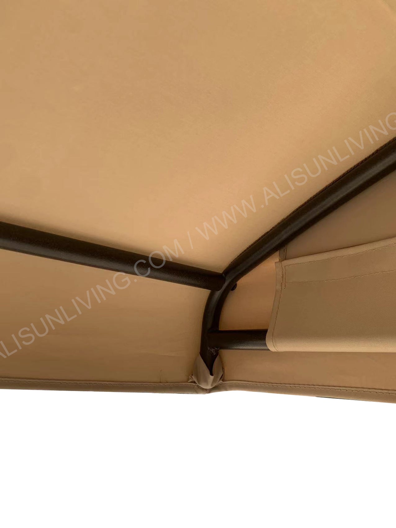 ALISUN Replacement Canopy Top for Model#GCS00395A Style Selections 3-person Brown Steel Outdoor Swing (Top Only) - APEX GARDEN US