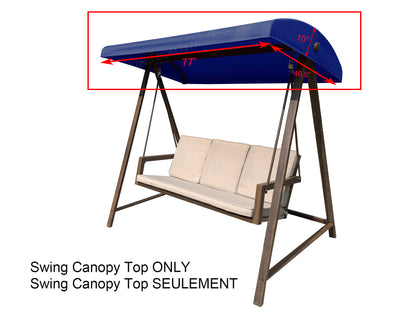 ALISUN Replacement Canopy Top for Model #GCS00250B-YD for Better Homes & Gardens Patio Swing (Top Only) (Canopy Top)