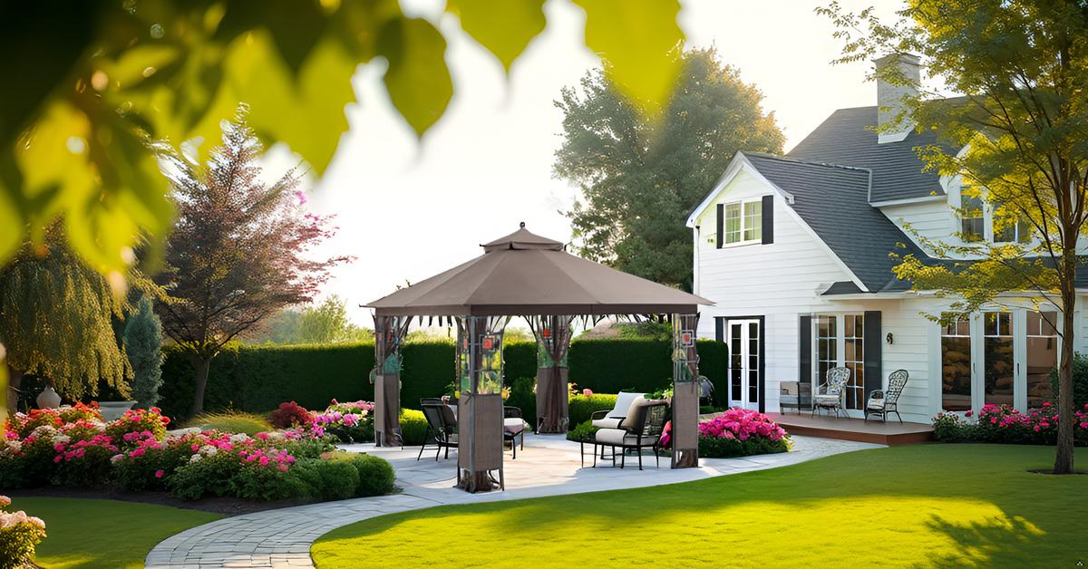 APEX GARDEN 10 ft. x 12 ft. RosaBella Gazebo Model#YH-20S087B - APEX GARDEN US