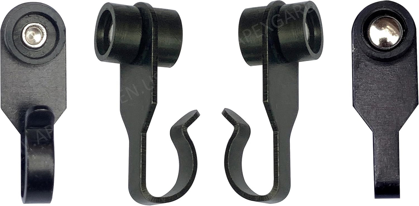 APEX GARDEN Plastic J Hooks for Gazebo Curtains and Mosquito Netting (Quantity of 36) - APEX GARDEN US