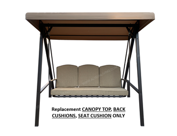 Replacement Canopy top for Model# GSS00132D Cunningham 3-Seater Patio Swing - APEX GARDEN US