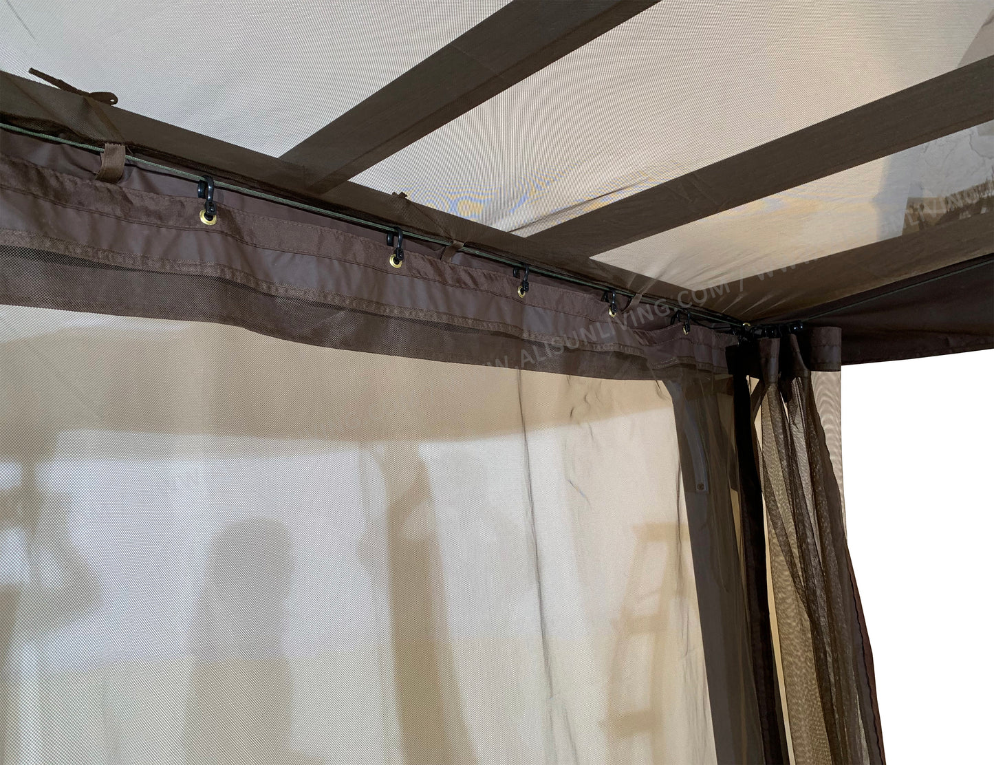 Replacement Mosquito Net for Flat-Roof Pergola - Mesh Bug Net Only