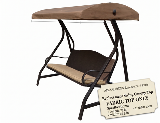 Canopy Top for Lowe's Garden Treasures Porch Swing Model #GCS00229C