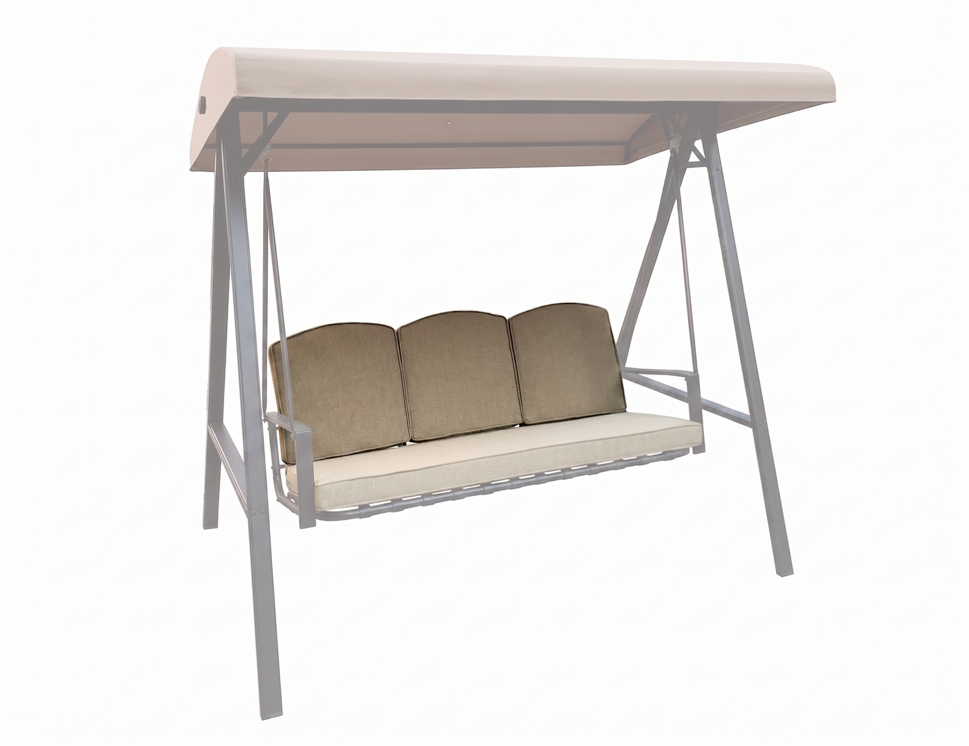 3-Seater Outdoor Swing Replacement Back Cushions - APEX GARDEN US