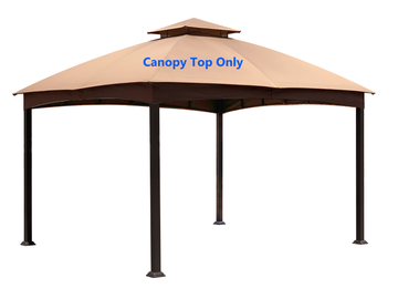 APEX GARDEN Replacement Canopy Top for The Lowe's Gazebo Model #TPGAZ2303 (Light Brown) - APEX GARDEN US