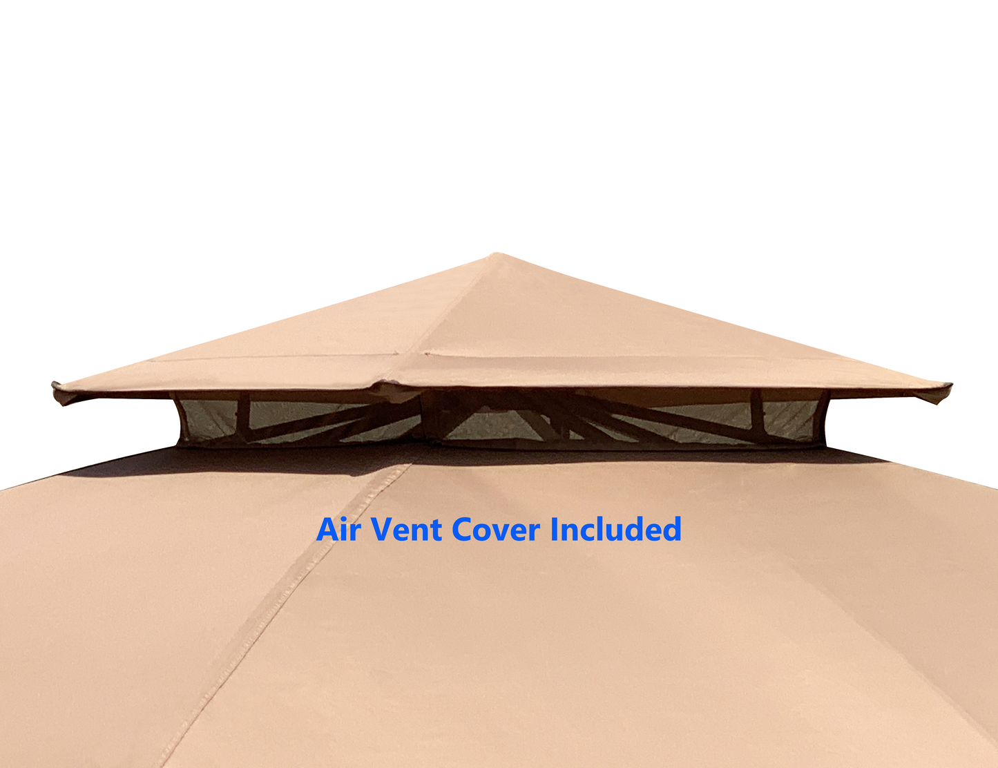 APEX GARDEN Replacement Canopy Top for The Lowe's Gazebo Model #TPGAZ2303 (Light Brown) - APEX GARDEN US