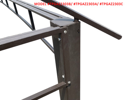 APEX GARDEN Replacement Canopy Top for The Lowe's Gazebo Model #TPGAZ2303-ABCD, TPGAZ2403-AC - APEX GARDEN US