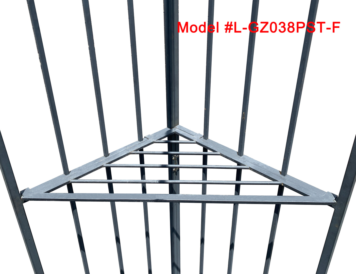 APEX GARDEN Canopy Top for Garden Treasures 10 ft x 10 ft Brown Metal Square Semi- Gazebo Model #L-GZ038PST-F (Top Only) - APEX GARDEN US