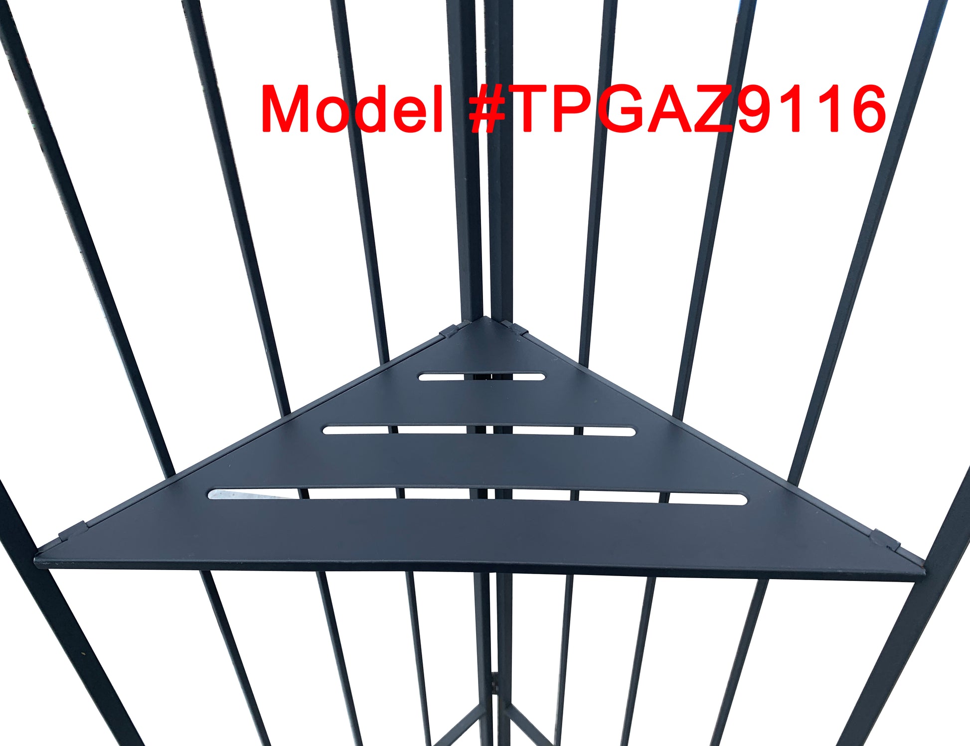 APEX GARDEN Canopy Top for Style Selections 10 ft x 10 ft Brown Metal Square Semi- Gazebo Model #TPGAZ9116 / #TPGAZ9116A / #TPGAZ9116B (Top Only) - APEX GARDEN US