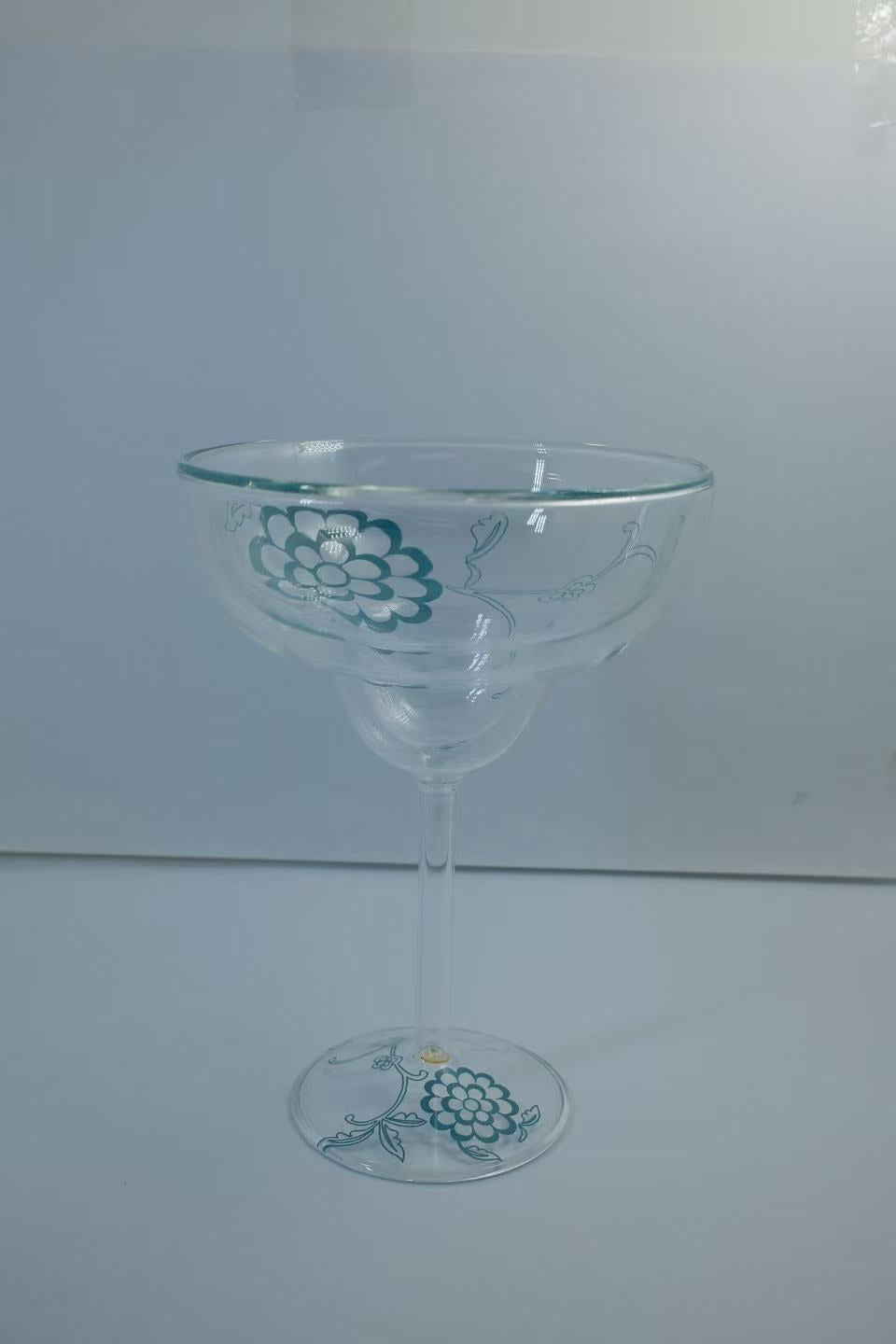 MARU JIN Floral Double-Walled Glass Cup - APEX GARDEN US