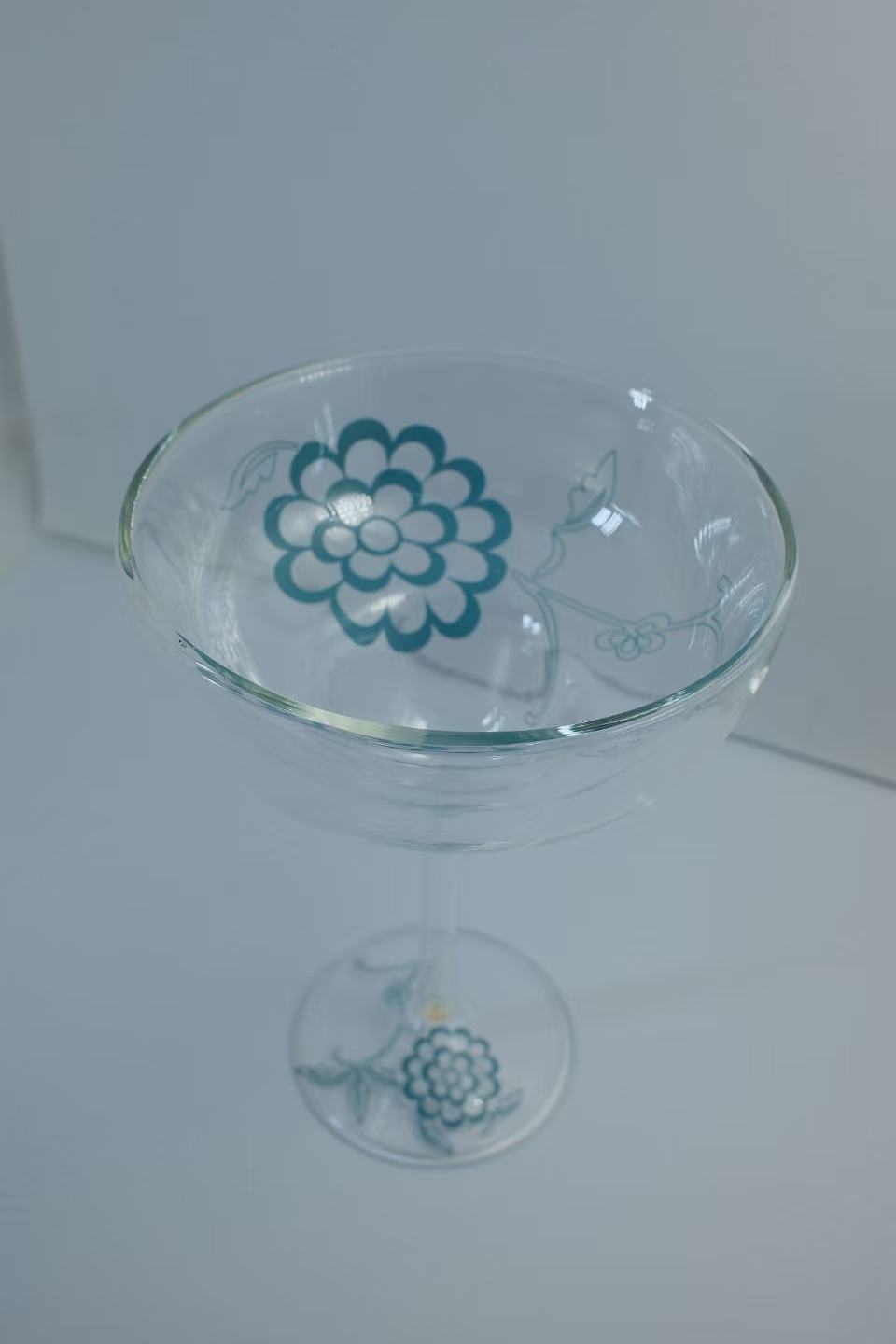 MARU JIN Floral Double-Walled Glass Cup - APEX GARDEN US