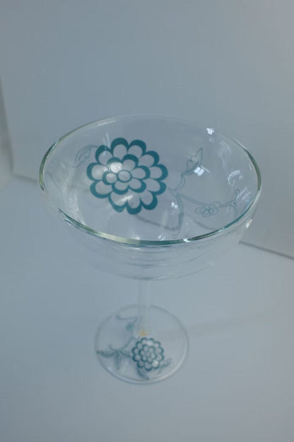 MARU JIN Floral Double-Walled Glass Cup - APEX GARDEN US