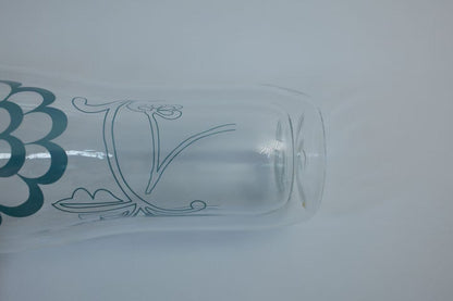MARU JIN Floral Double-Walled Glass Cup - APEX GARDEN US