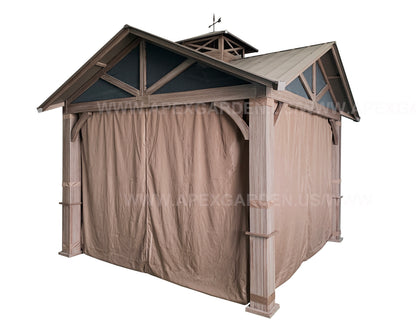 APEX GARDEN Replacement Mosquito Netting with Slider Rail for Allen + roth Model #GF-18S112B (Screen NET w/ Slider Rail) - APEX GARDEN US