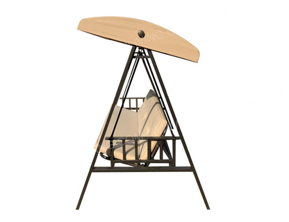 ALISUN Replacement Canopy Top for Model#GCS00395A Style Selections 3-person Brown Steel Outdoor Swing (Top Only) - APEX GARDEN US