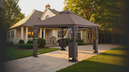 APEX GARDEN 10 ft. x 12 ft. RosaBella Gazebo Model#YH-20S087B