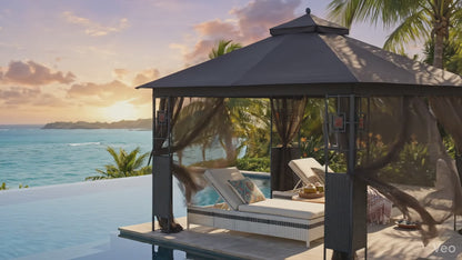 APEX GARDEN 10 ft. x 12 ft. RosaBella Gazebo Model#YH-20S087B