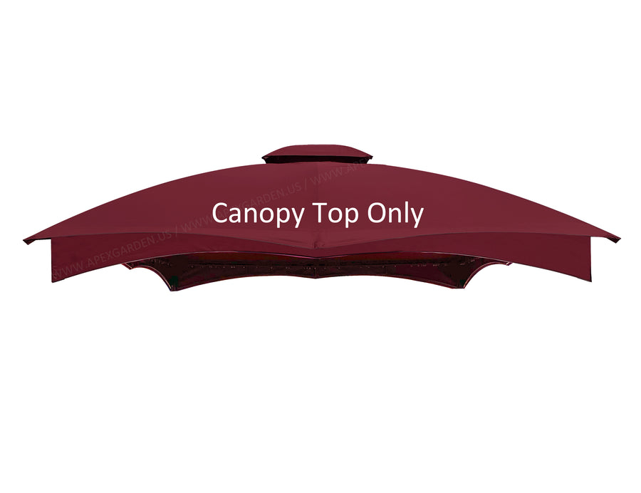 APEX GARDEN Canopy Gazebo Cover Top for Lowe's Allen Roth 12-ft x 10-ft gazebo #TPGAZ17-002C - APEX GARDEN US
