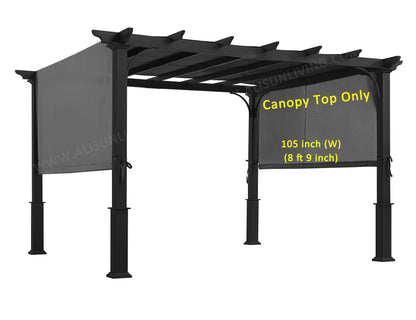 ALISUN Sling Canopy for 10'X10' Pergola #S-J-110 & TP15-048C (210"LX105"W) - APEX GARDEN US