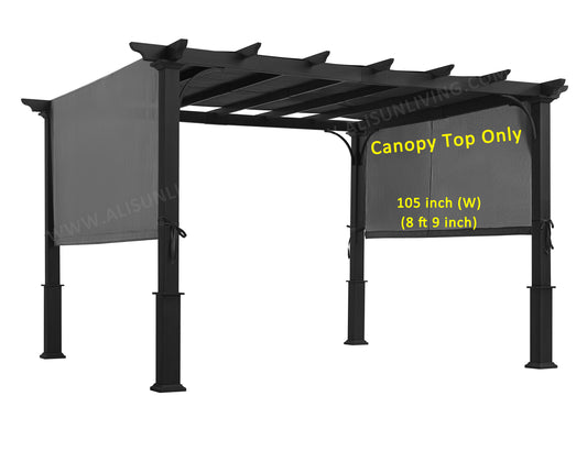 ALISUN Sling Canopy for 10'X10' Pergola #S-J-110 & TP15-048C (210"LX105"W) - APEX GARDEN US