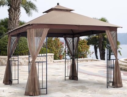APEX GARDEN Canopy Top for APEX GARDEN 10'x10' Gazebo#GF-20S057B - APEX GARDEN US