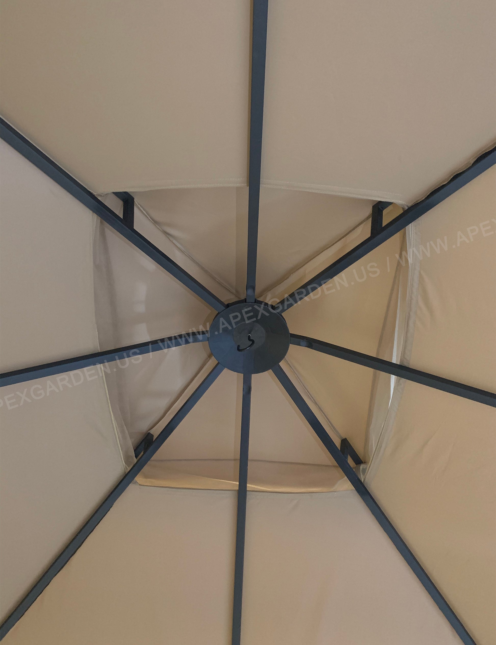 APEX GARDEN YH-20S089HD10 ft. x 12 ft. Melody Gazebo with Mosquito Net - APEX GARDEN US