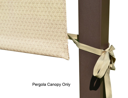 ALISUN Sling Canopy for 10'X10' Pergola #S-J-110 & TP15-048C (210"LX105"W) - APEX GARDEN US
