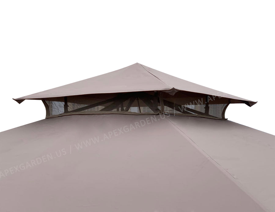 APEX GARDEN Replacement Canopy Top for 10'x12' Monterey Gazebo  #L-GZ288PST-4H / L-GZ288PST-4D