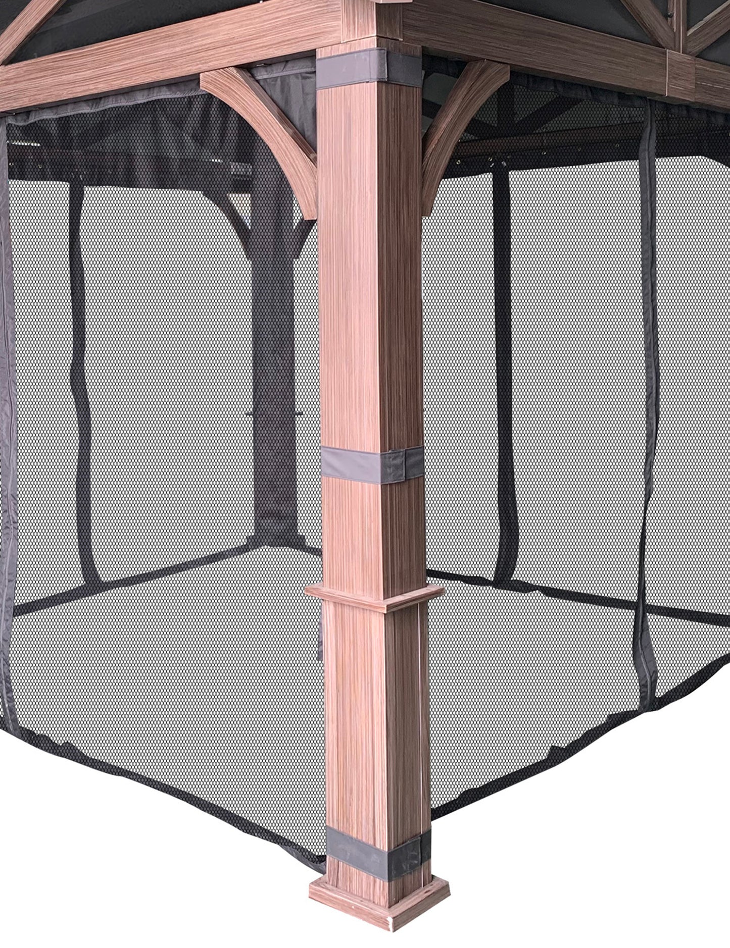 APEX GARDEN Replacement Mosquito Netting with Slider Rail for Allen + roth Model #GF-18S112B (Screen NET ONLY) - APEX GARDEN US