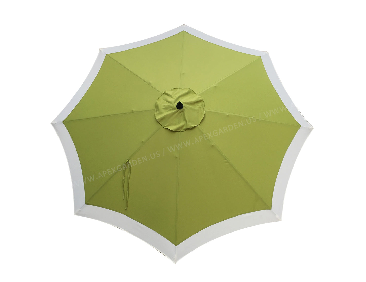 Dual Color 9 Feet 8 Ribs Outdoor Patio Table Market Umbrella with Push Button Tilt and Crank - APEX GARDEN US