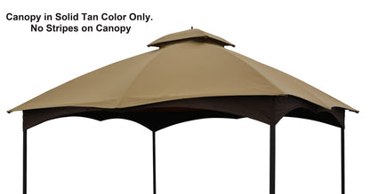 Canopy Gazebo Cover Top for Massillon / Biscayne / Turnberry 10' x 12' Gazebo Model #L-GZ933PST / #L-GZ933PCO-L - APEX GARDEN US