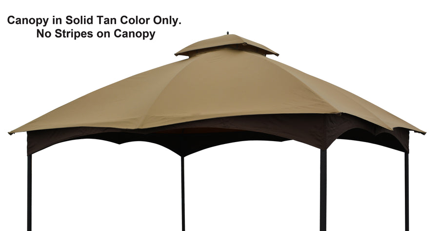 Canopy Gazebo Cover Top for Massillon / Biscayne / Turnberry 10' x 12' Gazebo Model #L-GZ933PST / #L-GZ933PCO-L - APEX GARDEN US