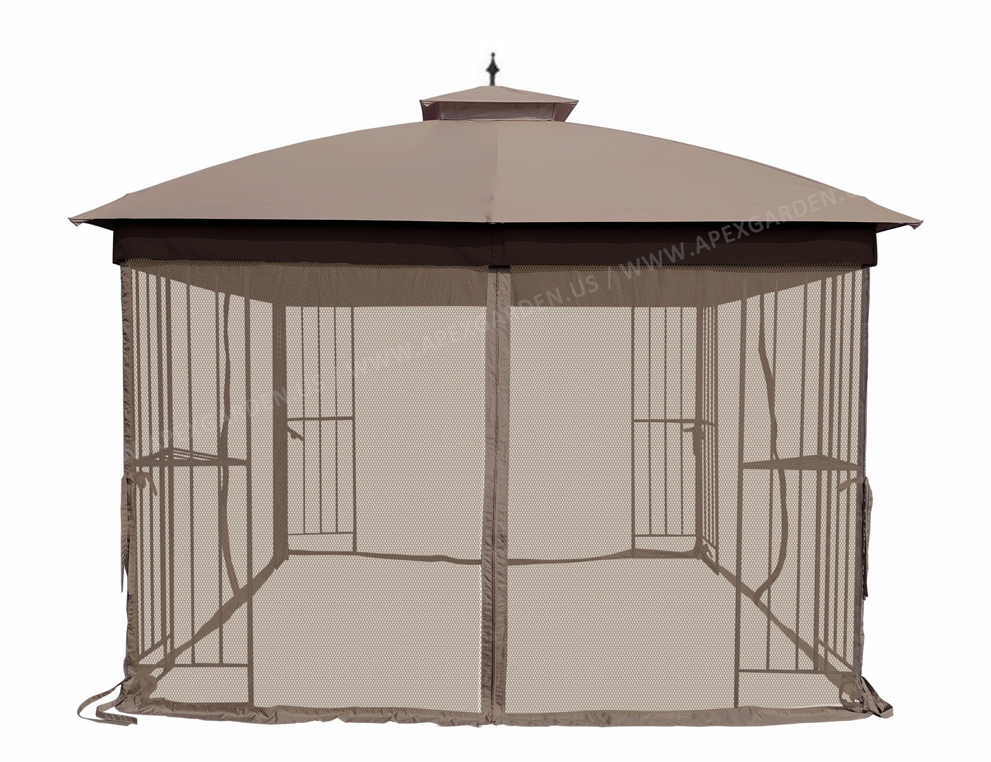 APEX GARDEN Universal 10' x 10' Gazebo Replacement Mosquito Netting - APEX GARDEN US