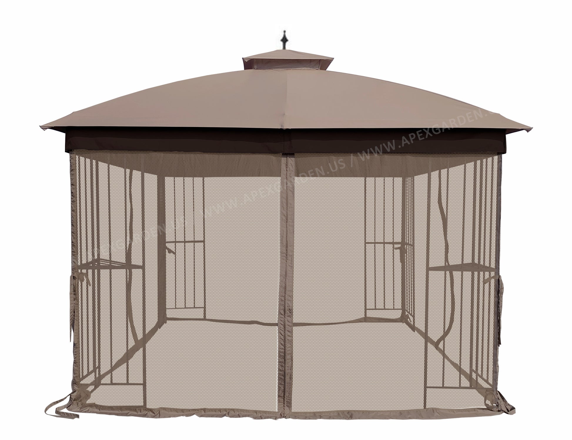 APEX GARDEN Universal 10' x 10' Gazebo Replacement Mosquito Netting - APEX GARDEN US