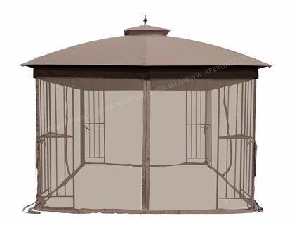 APEX GARDEN Universal 10' x 10' Gazebo Replacement Mosquito Netting - APEX GARDEN US