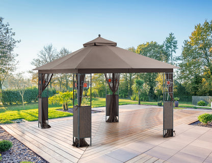 APEX GARDEN 10 ft. x 12 ft. RosaBella Gazebo Model#YH-20S087B - APEX GARDEN US