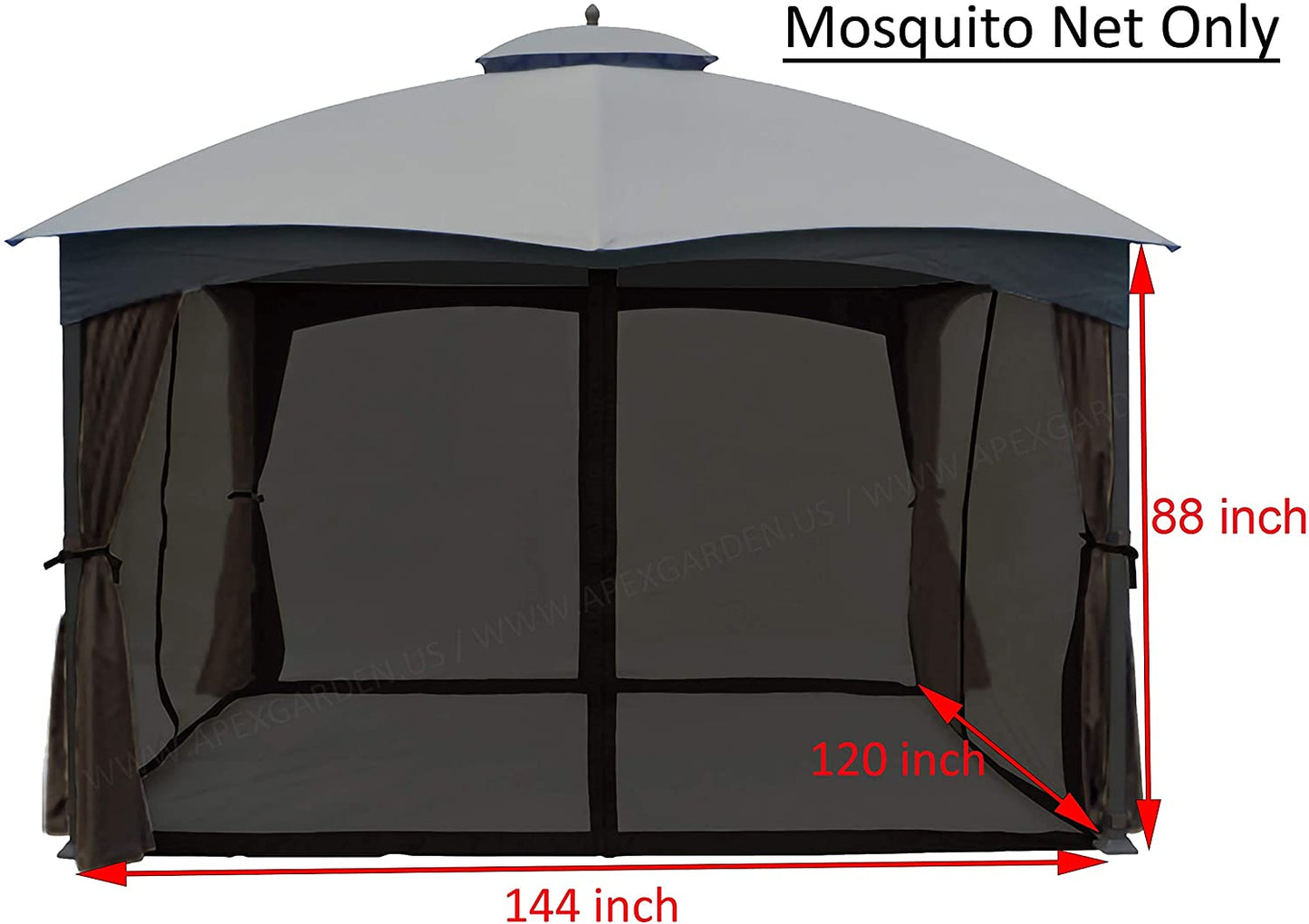 Bundle -- Replacements for Lowe's allen roth 10'x12' Gazebo #GF-12S004BTO/GF-12S004B-1 - APEX GARDEN US