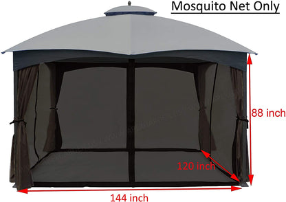 Bundle -- Replacements for Lowe's allen roth 10'x12' Gazebo #GF-12S004BTO/GF-12S004B-1 - APEX GARDEN US