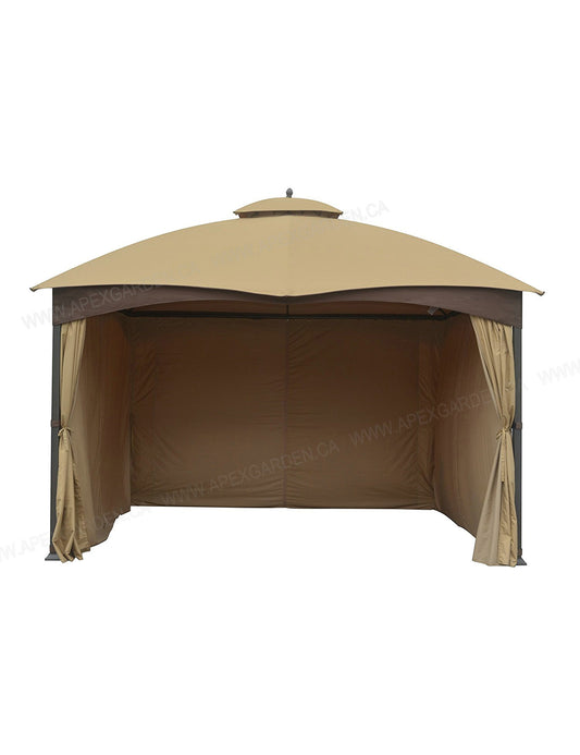 APEX GARDEN Universal Privacy Side Panels Curtain Set for 10' x 12' Gazebo - APEX GARDEN US