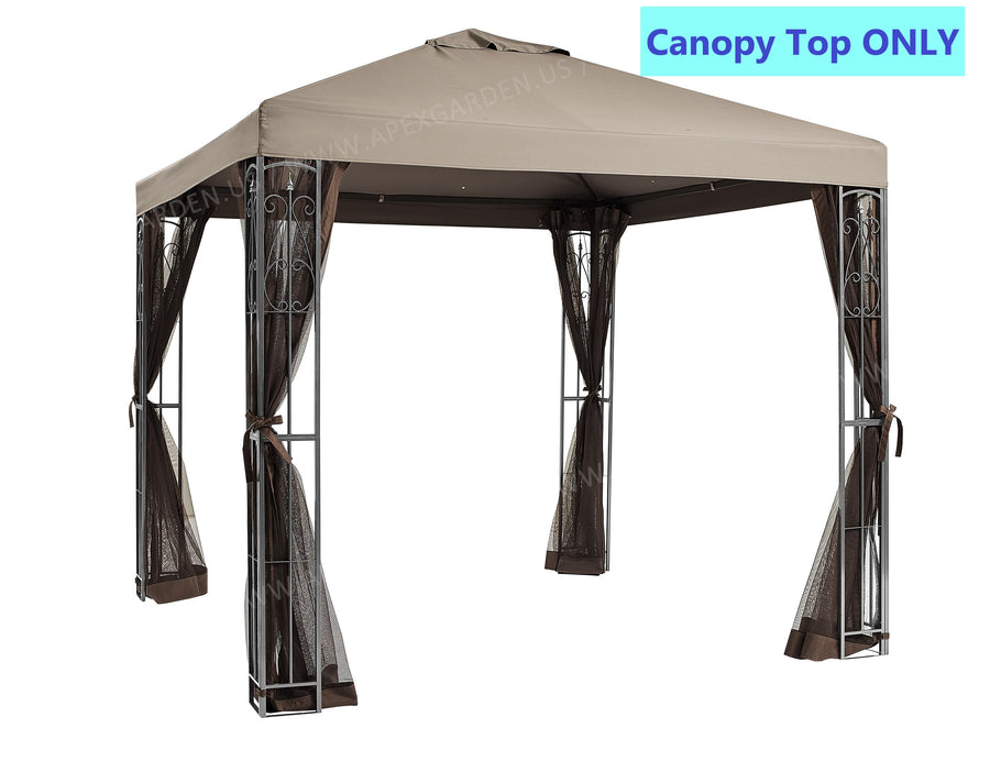 Replacement Canopy Top for YH-20S117HD 8 ft. x 8 ft. Rococo Gazebo (Top Only) - APEX GARDEN US