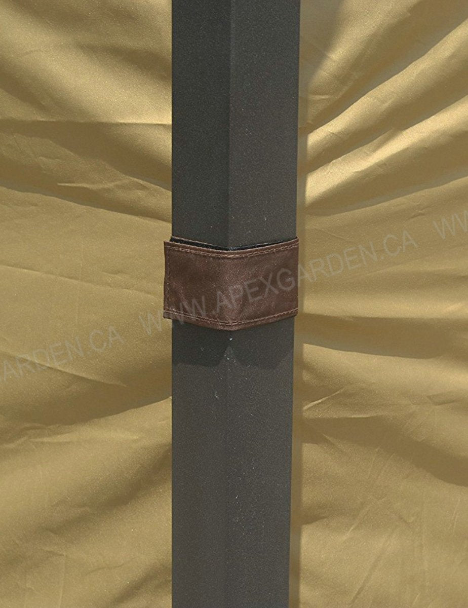APEX GARDEN Universal Privacy Side Panels Curtain Set for 10' x 12' Gazebo - APEX GARDEN US