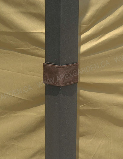 APEX GARDEN Universal Privacy Side Panels Curtain Set for 10' x 12' Gazebo - APEX GARDEN US