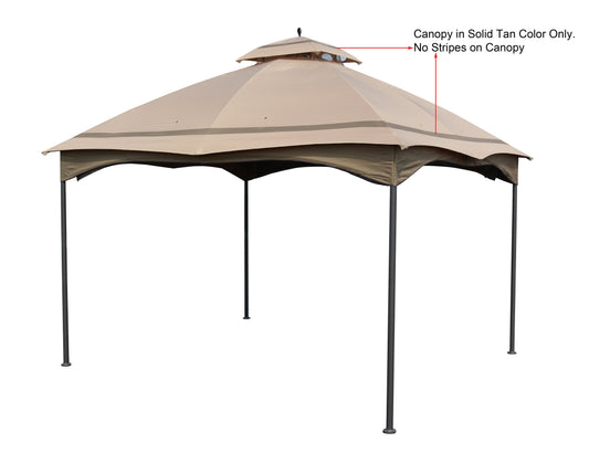 Canopy Gazebo Cover Top for Massillon / Biscayne / Turnberry 10' x 12' Gazebo Model #L-GZ933PST / #L-GZ933PCO-L - APEX GARDEN US
